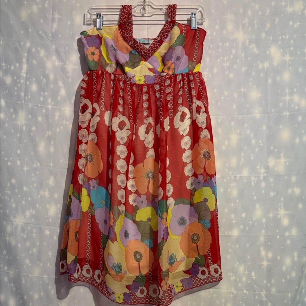T. Bleu Red and White Top
